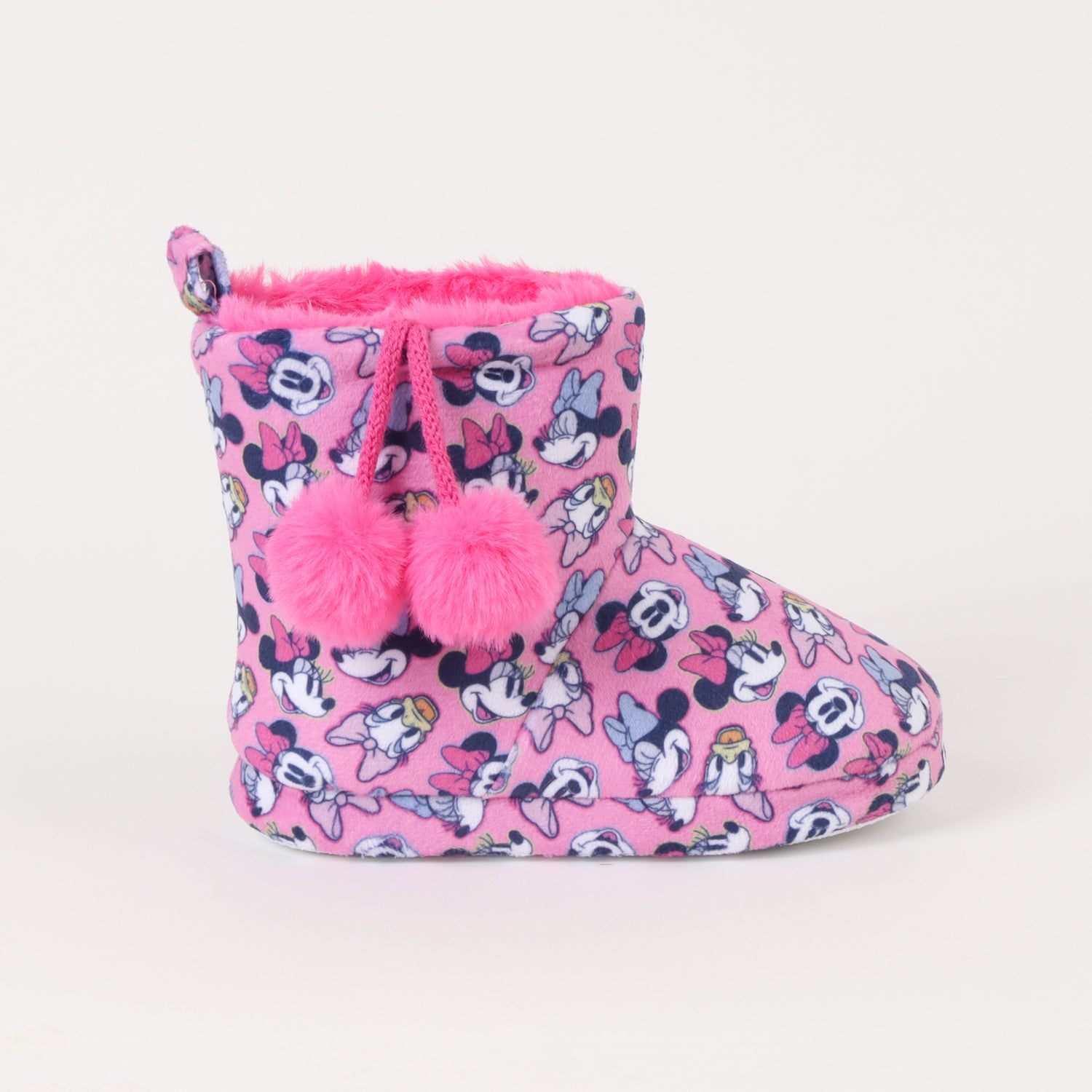 Pantufla Bota Niña Minnie & Daisy Faces Rosado Disney