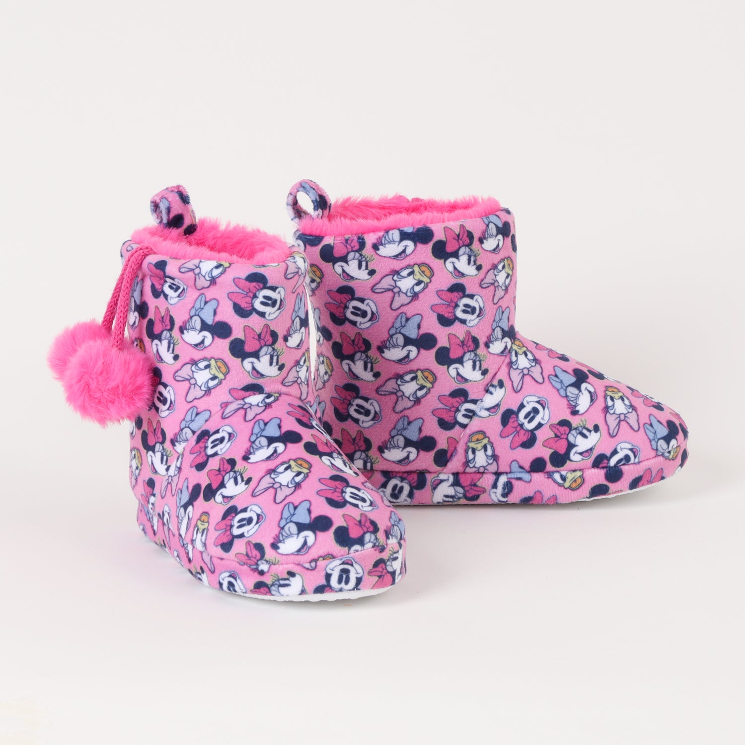 Pantufla Bota Niña Minnie & Daisy Faces Rosado Disney