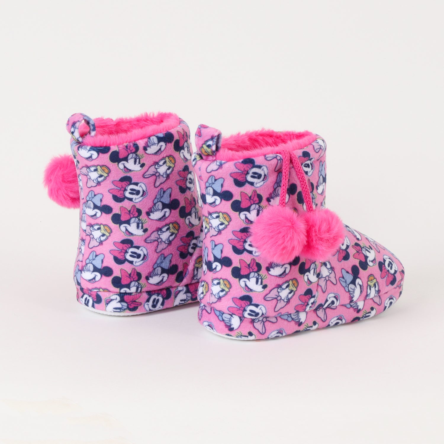 Pantufla Bota Niña Minnie & Daisy Faces Rosado Disney