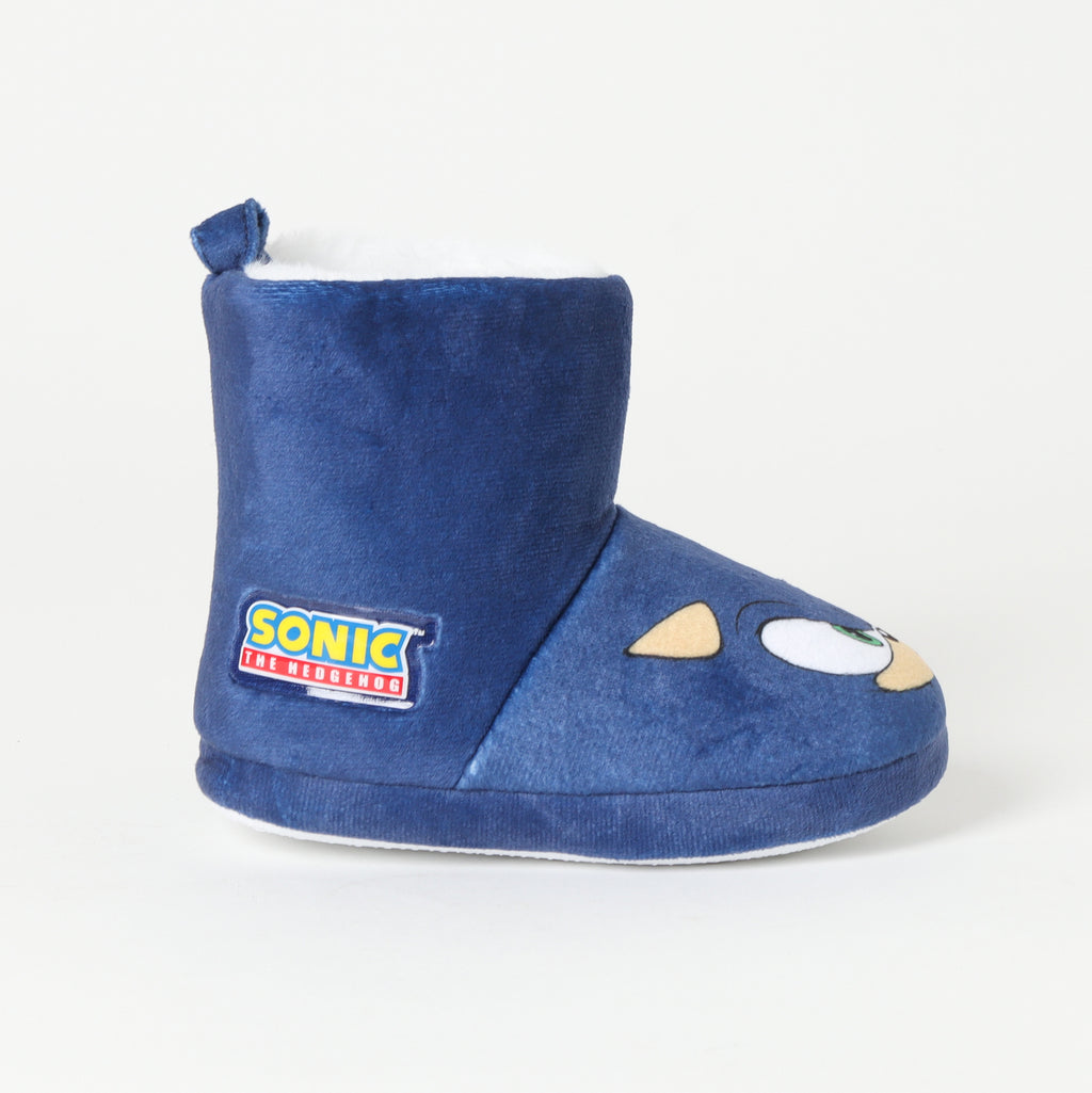 Pantufla Bota Niño Face Azul Sonic