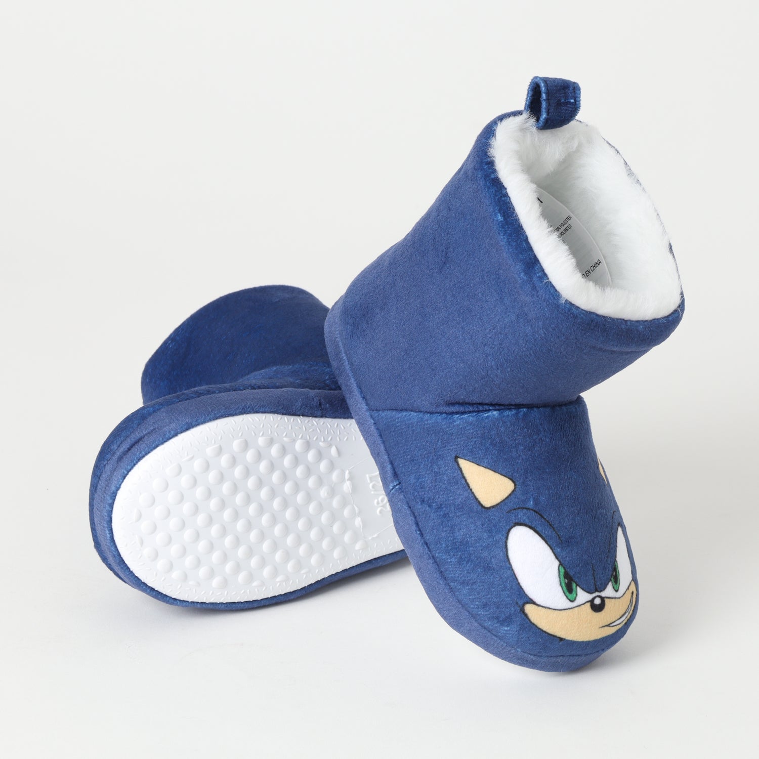 Pantufla Bota Niño Face Azul Sonic