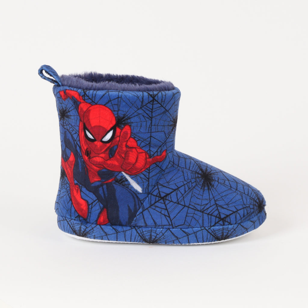 Pantufla Bota Niño Spiderman Throwing Web Azul Marvel