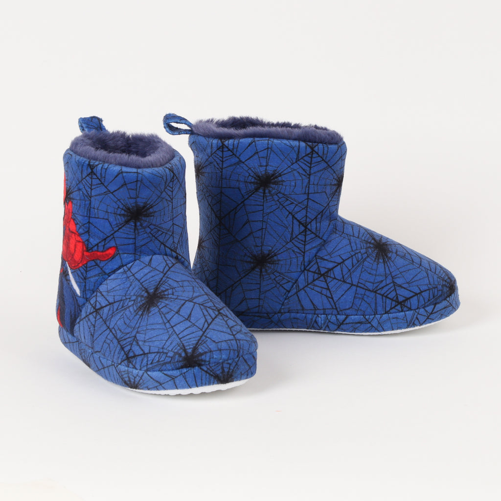Pantufla Bota Niño Spiderman Throwing Web Azul Marvel