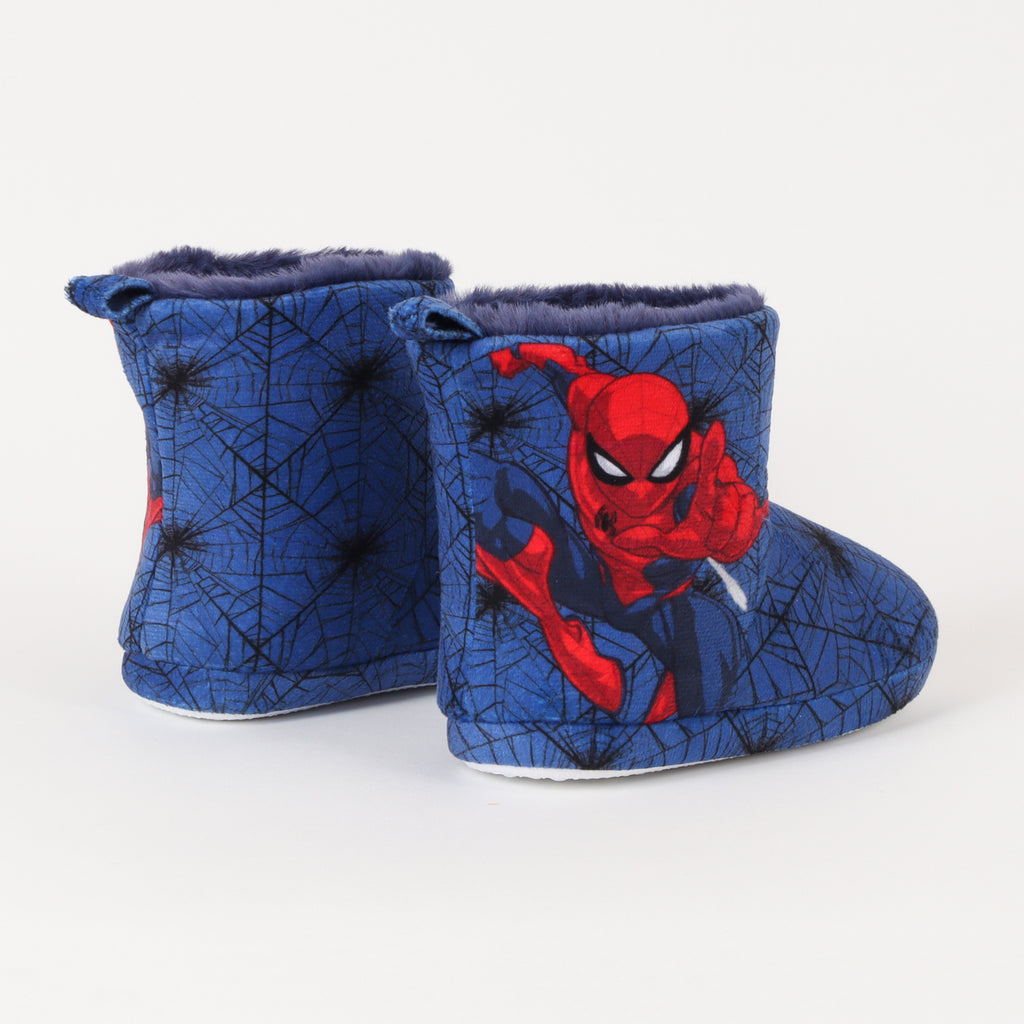 Pantufla Bota Niño Spiderman Throwing Web Azul Marvel