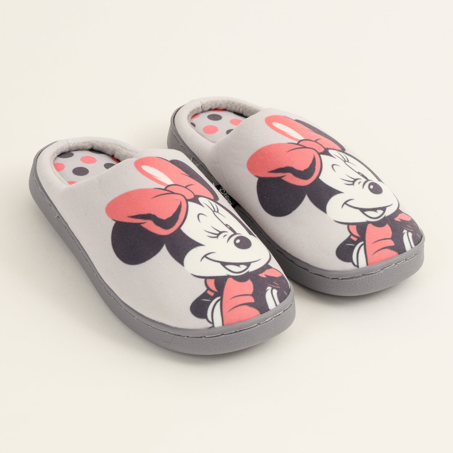 Pantufla Mujer Minnie Posando Blanco Disney