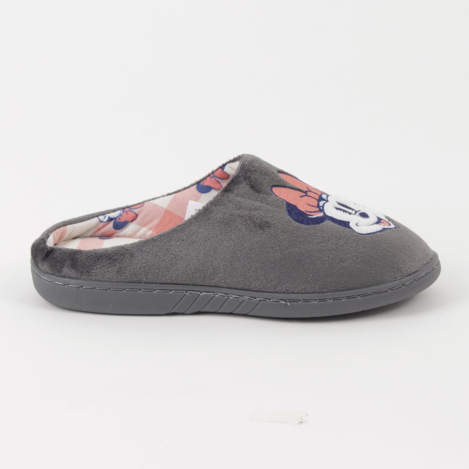 Pantufla Mujer Gris Oscuro Cara Feliz Minnie Disney