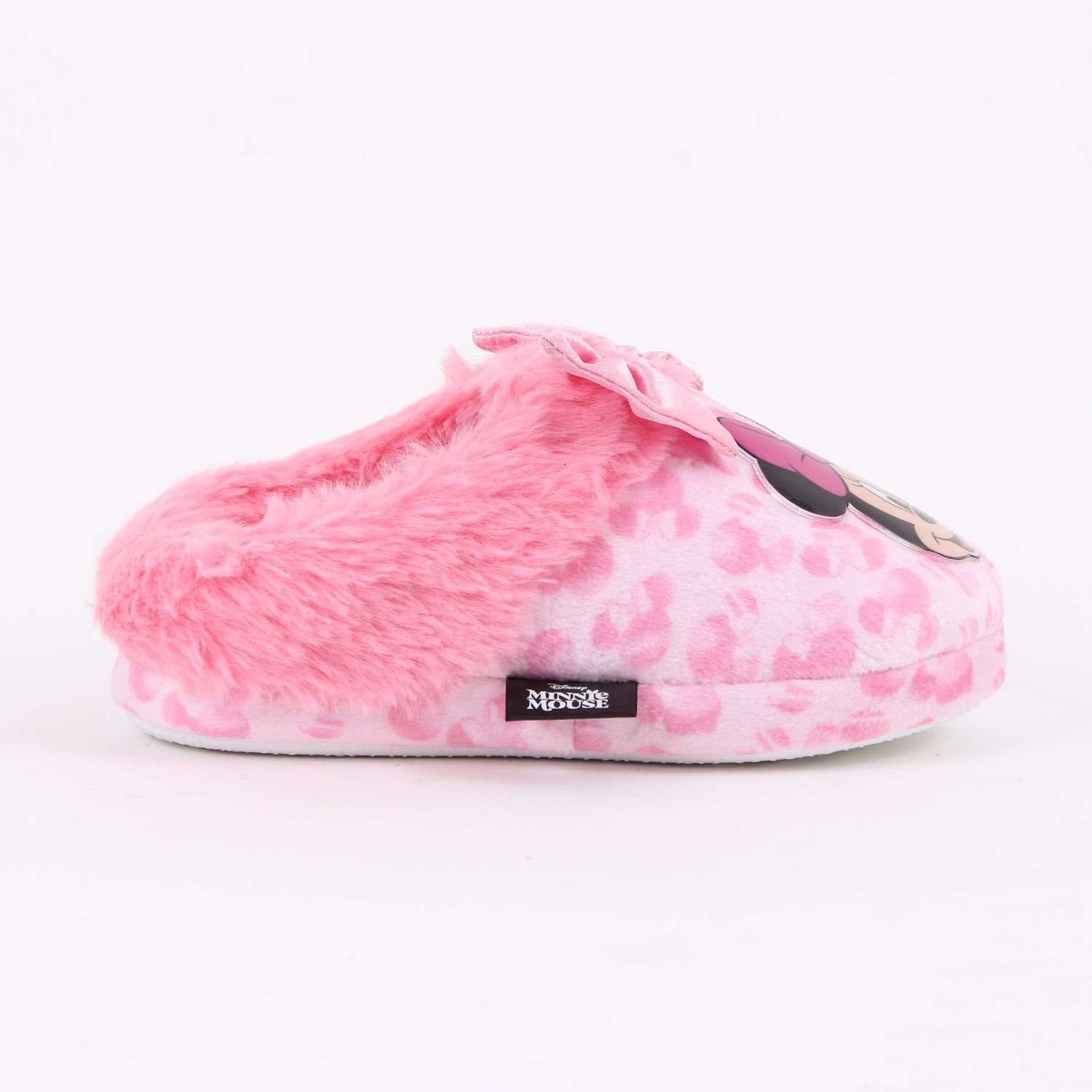 Pantufla Niña Invernal Minnie Mouse Moño Rosado Disney - Pantuflas Chile | The Brands Club cl