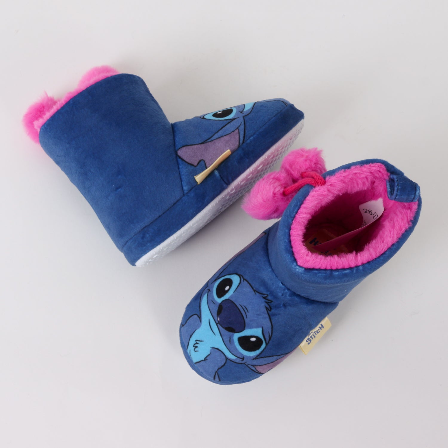 Pantufla Bota Niña Invernal Pompón Lilo & Stitch Azul Disney - Pantuflas Chile | The Brands Club cl