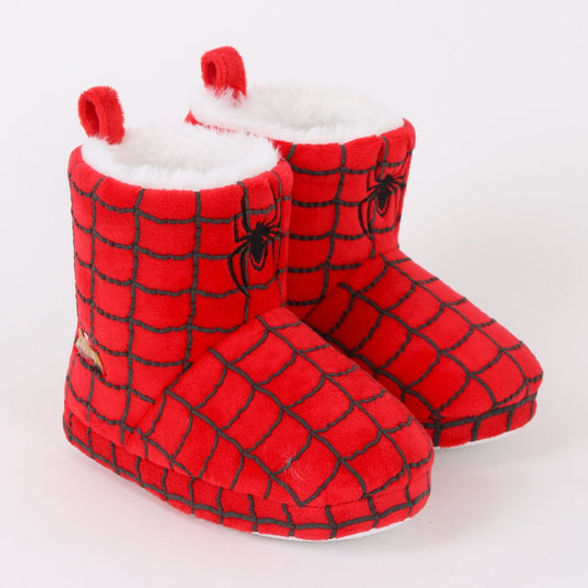 Pantufla Bota Niño Invernal Telaraña Spiderman Rojo Marvel - Pantuflas Chile | The Brands Club cl