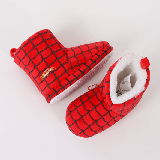 Pantufla Bota Niño Invernal Telaraña Spiderman Rojo Marvel - Pantuflas Chile | The Brands Club cl