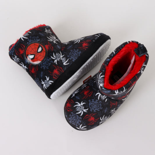 Pantufla Bota Niño Invernal Full Print Spiderman Gris Marvel - Pantuflas Chile | The Brands Club cl