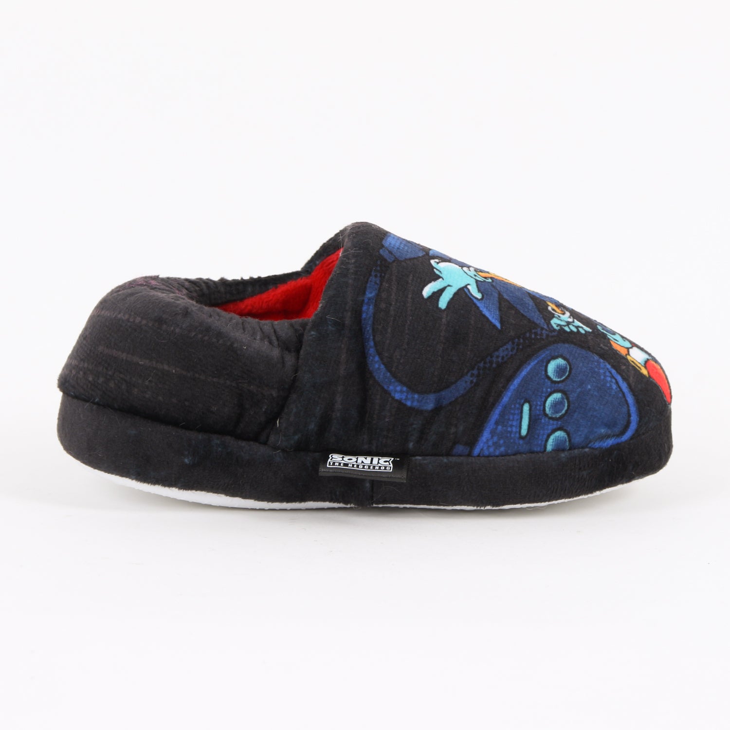 Pantufla Niño No Time For Games Nuckles & Sonic Negro Sonic - Pantuflas Chile | The Brands Club cl