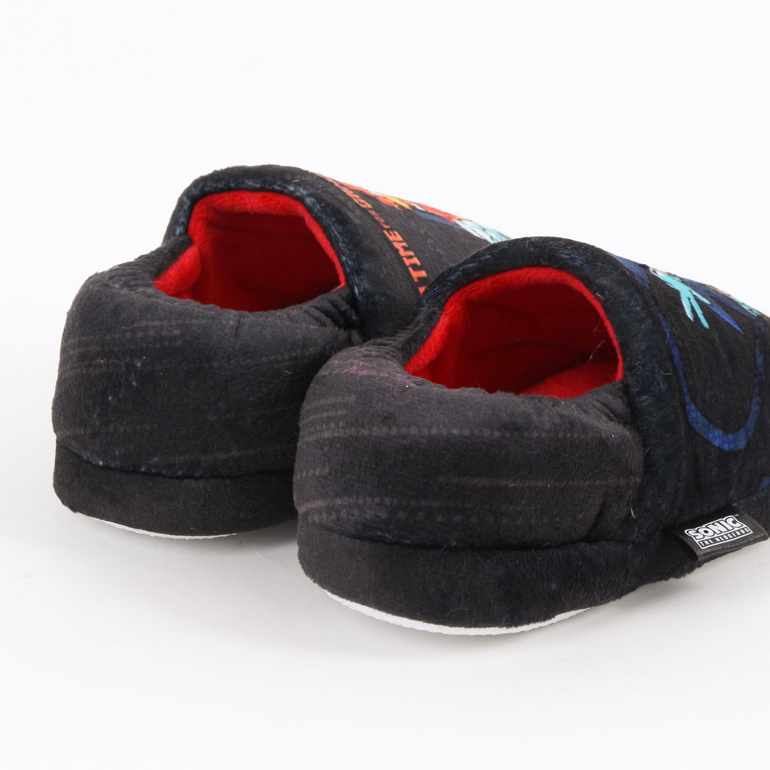 Pantufla Niño No Time For Games Nuckles & Sonic Negro Sonic - Pantuflas Chile | The Brands Club cl