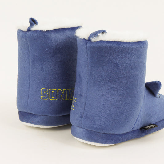 Pantufla Bota Niño Invernal Orejas Azul Sonic - Pantuflas Chile | The Brands Club cl