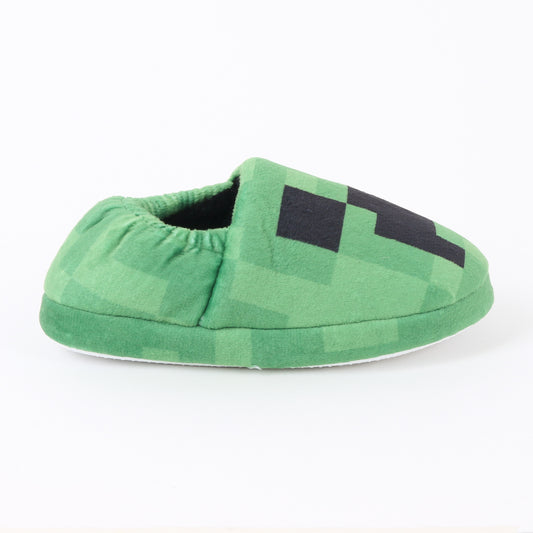 Pantufla Niño Creeper Face Verde Minecraft - Pantuflas Chile | The Brands Club cl