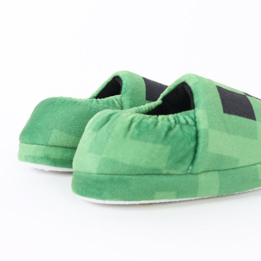 Pantufla Niño Creeper Face Verde Minecraft - Pantuflas Chile | The Brands Club cl