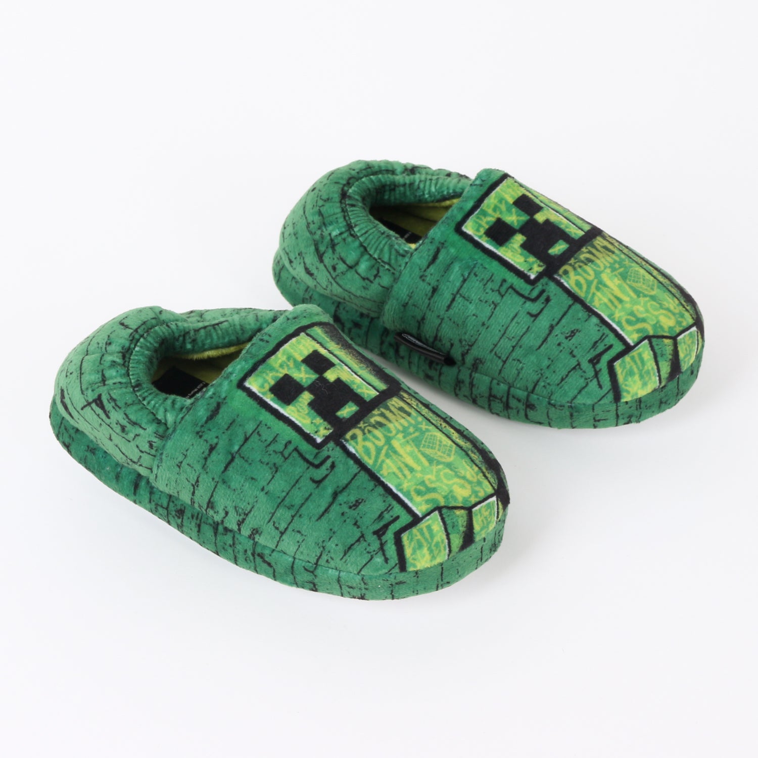 Pantufla Niño Boom TNT SSSS Creeper Verde Minecraft - Pantuflas Chile | The Brands Club cl