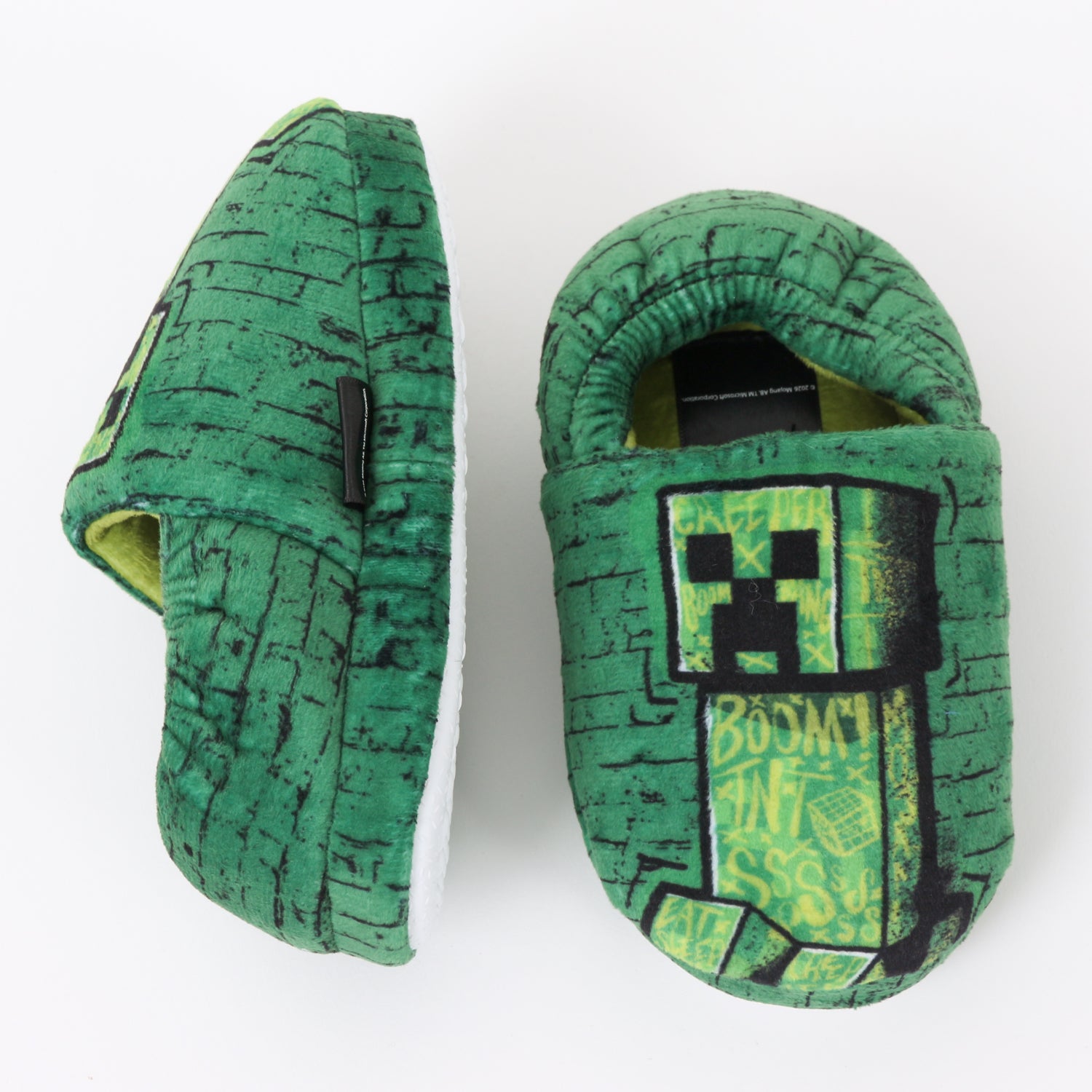 Pantufla Niño Boom TNT SSSS Creeper Verde Minecraft - Pantuflas Chile | The Brands Club cl