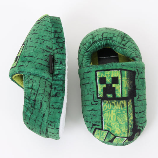 Pantufla Niño Boom TNT SSSS Creeper Verde Minecraft - Pantuflas Chile | The Brands Club cl