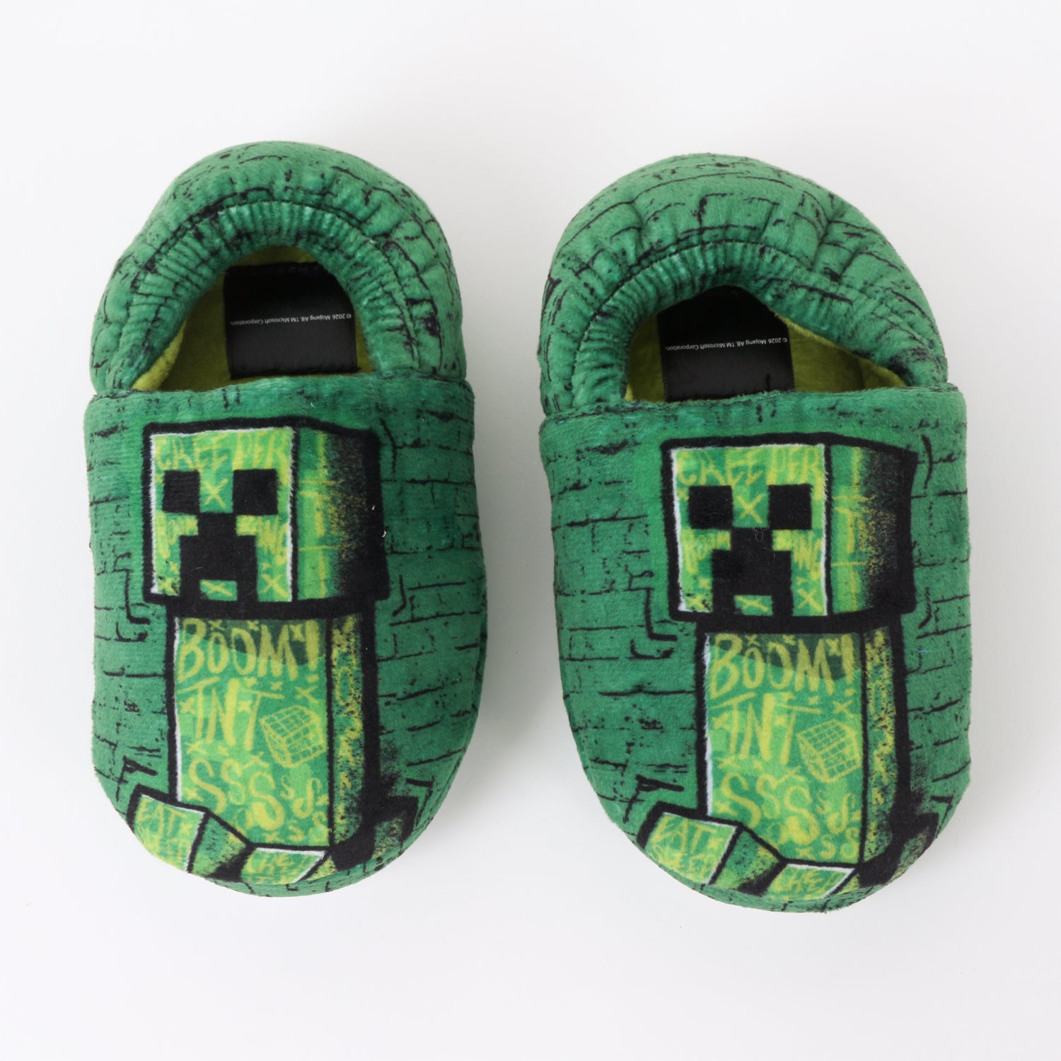 Pantufla Niño Boom TNT SSSS Creeper Verde Minecraft - Pantuflas Chile | The Brands Club cl