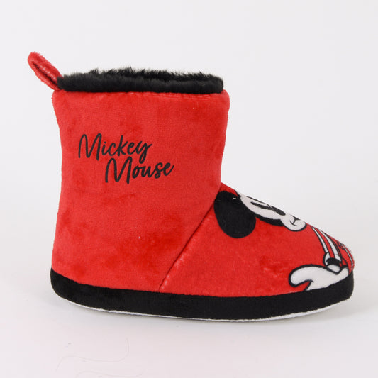 Pantufla Bota Niño Invernal Mickey Mouse Rojo Disney - Pantuflas Chile | The Brands Club cl