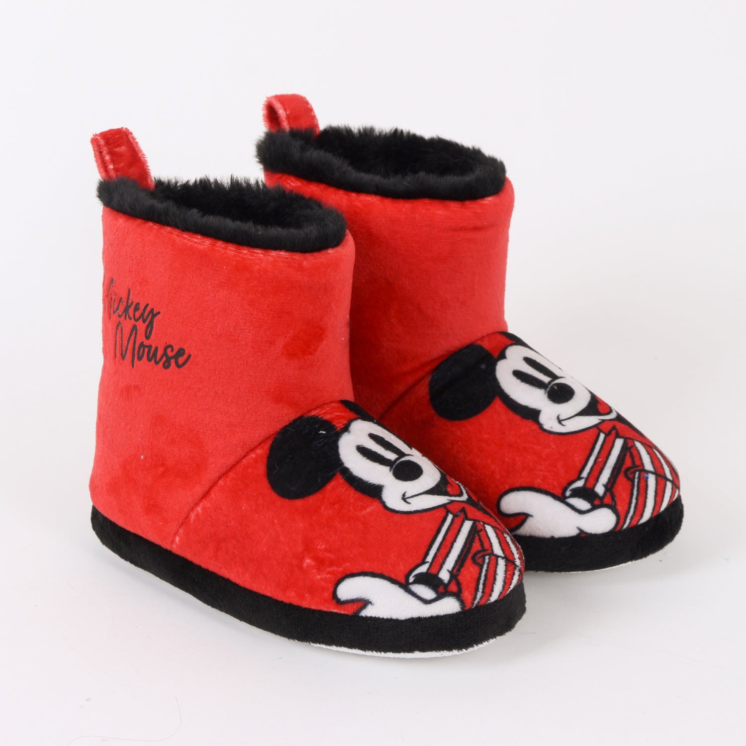 Pantufla Bota Niño Invernal Mickey Mouse Rojo Disney - Pantuflas Chile | The Brands Club cl