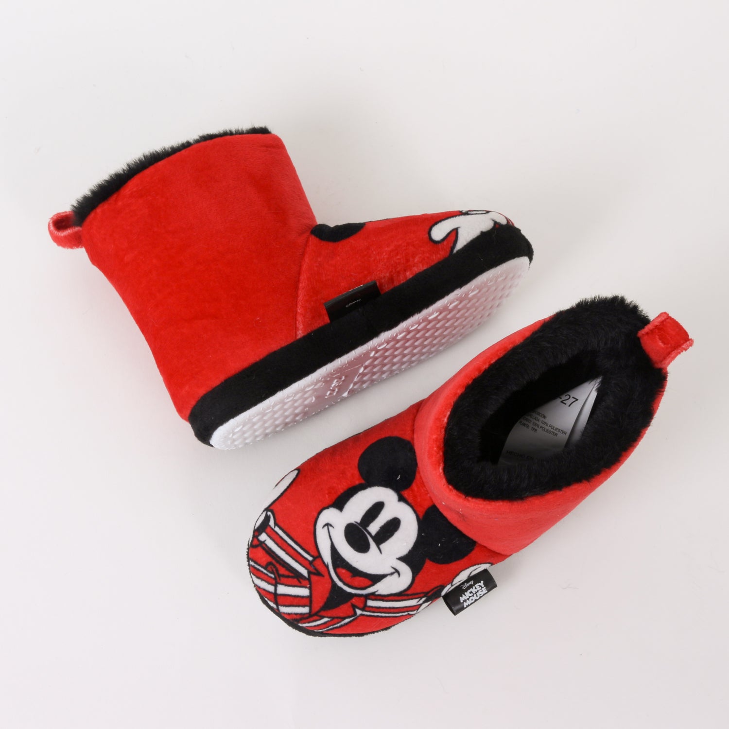 Pantufla Bota Niño Invernal Mickey Mouse Rojo Disney - Pantuflas Chile | The Brands Club cl