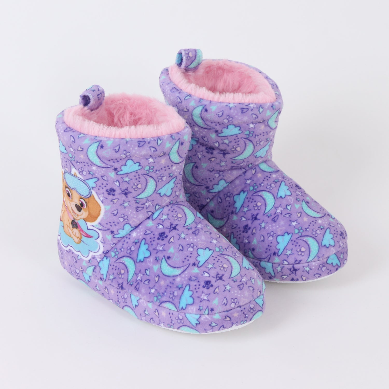 Pantufla Bota Niña Invernal Skye Cielo Morado Paw Patrol - Pantuflas Chile | The Brands Club cl
