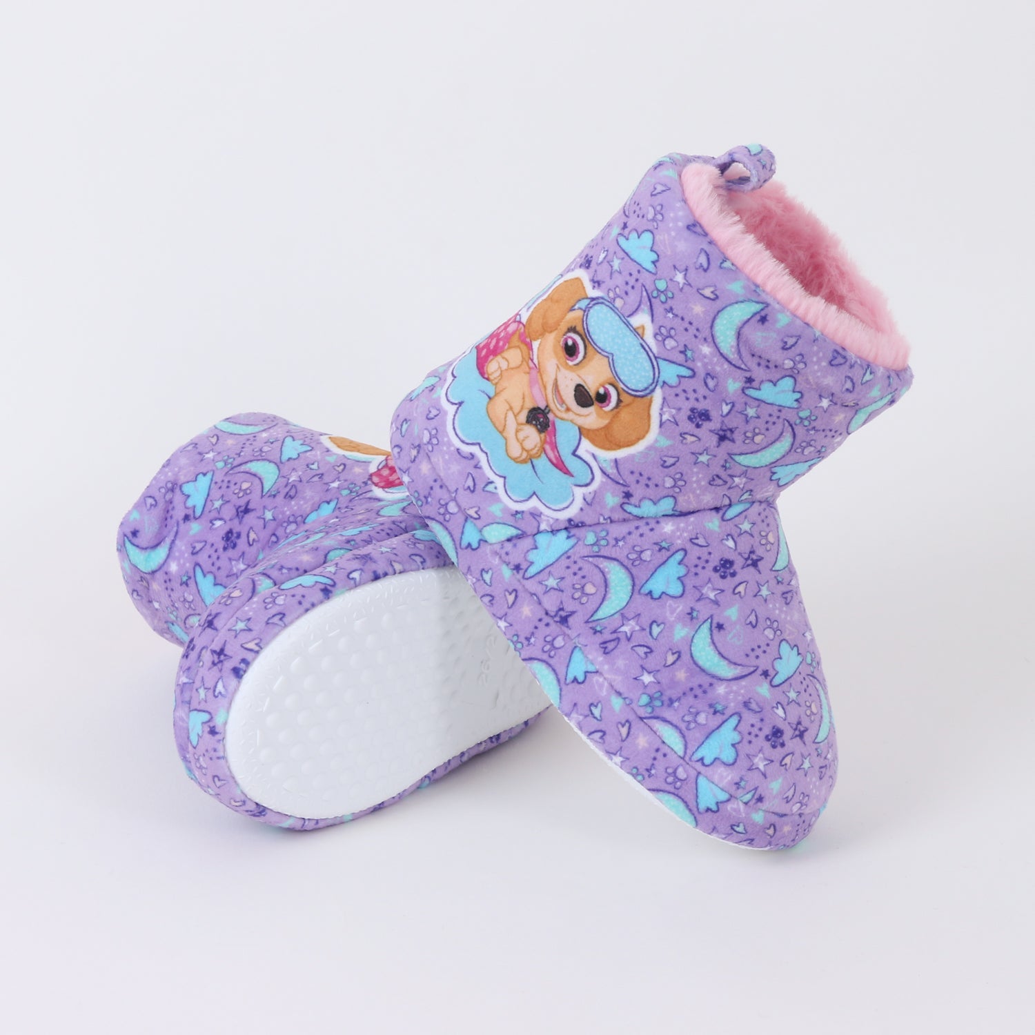 Pantufla Bota Niña Invernal Skye Cielo Morado Paw Patrol - Pantuflas Chile | The Brands Club cl