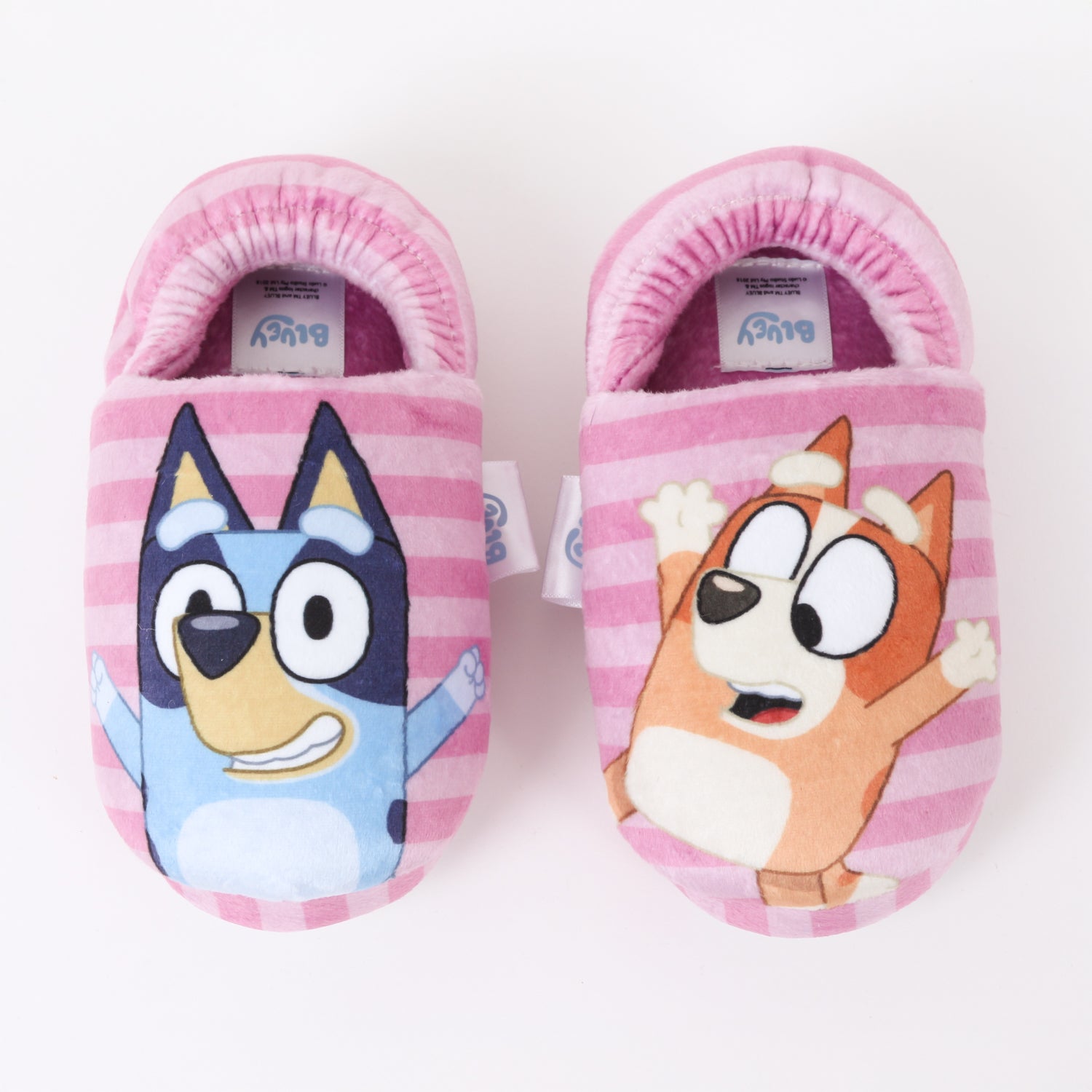 Pantufla Niña Rayas Rosado Bingo & Bluey - Pantuflas Chile | The Brands Club cl