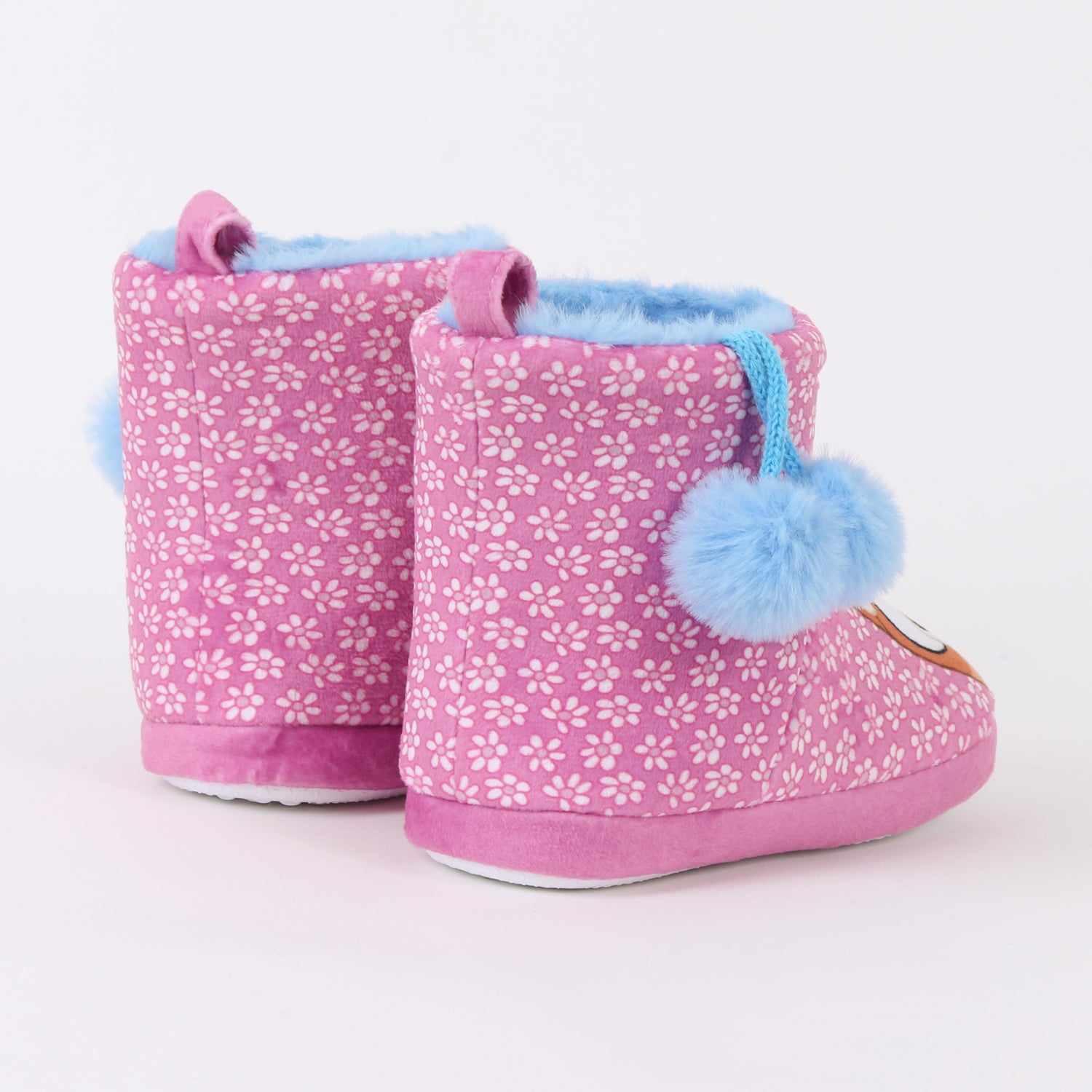 Pantufla Bota Niña Invernal Flores Rosado Bingo & Bluey - Pantuflas Chile | The Brands Club cl
