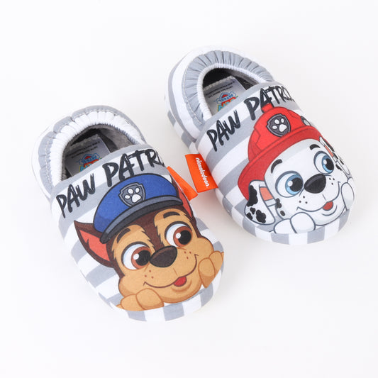 Pantufla Niño Rayas Chase & Marshall Blanco Paw Patrol - Pantuflas Chile | The Brands Club cl