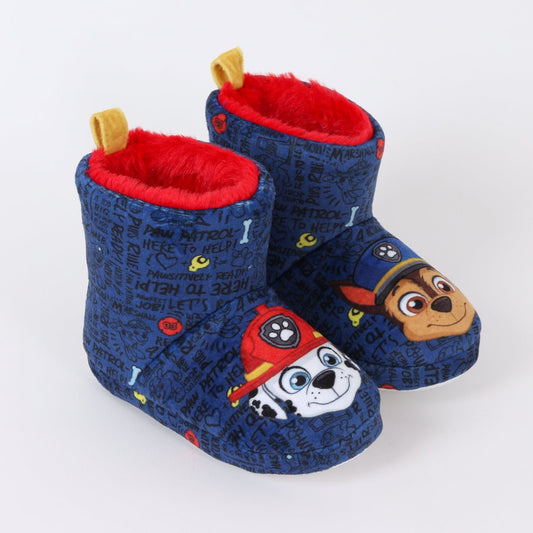 Pantufla Bota Niño Invernal Chase & Marshall Azul Paw Patrol - Pantuflas Chile | The Brands Club cl