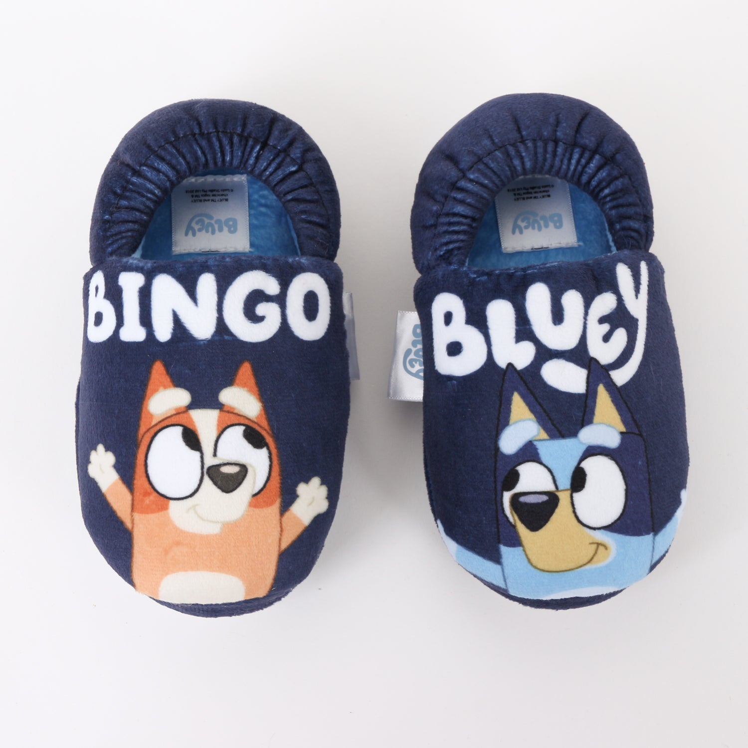 Pantufla Niño Jugando Azul Marino Bingo & Bluey - Pantuflas Chile | The Brands Club cl