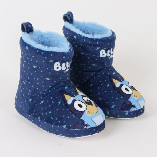 Pantufla Bota Niño Invernal Cielo Nocturno Azul Bluey - Pantuflas Chile | The Brands Club cl