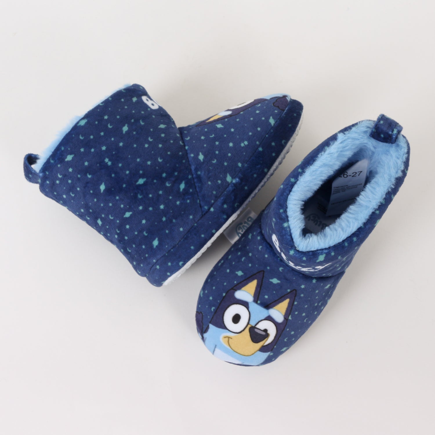 Pantufla Bota Niño Invernal Cielo Nocturno Azul Bluey - Pantuflas Chile | The Brands Club cl