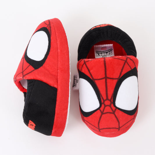 Pantufla Niño Spidey Face Rojo Marvel - Pantuflas Chile | The Brands Club cl