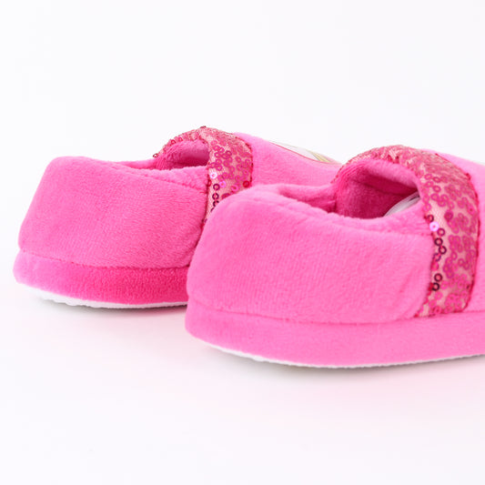 Pantufla Niña Lentejuelas Logo Rosado Barbie - Pantuflas Chile | The Brands Club cl