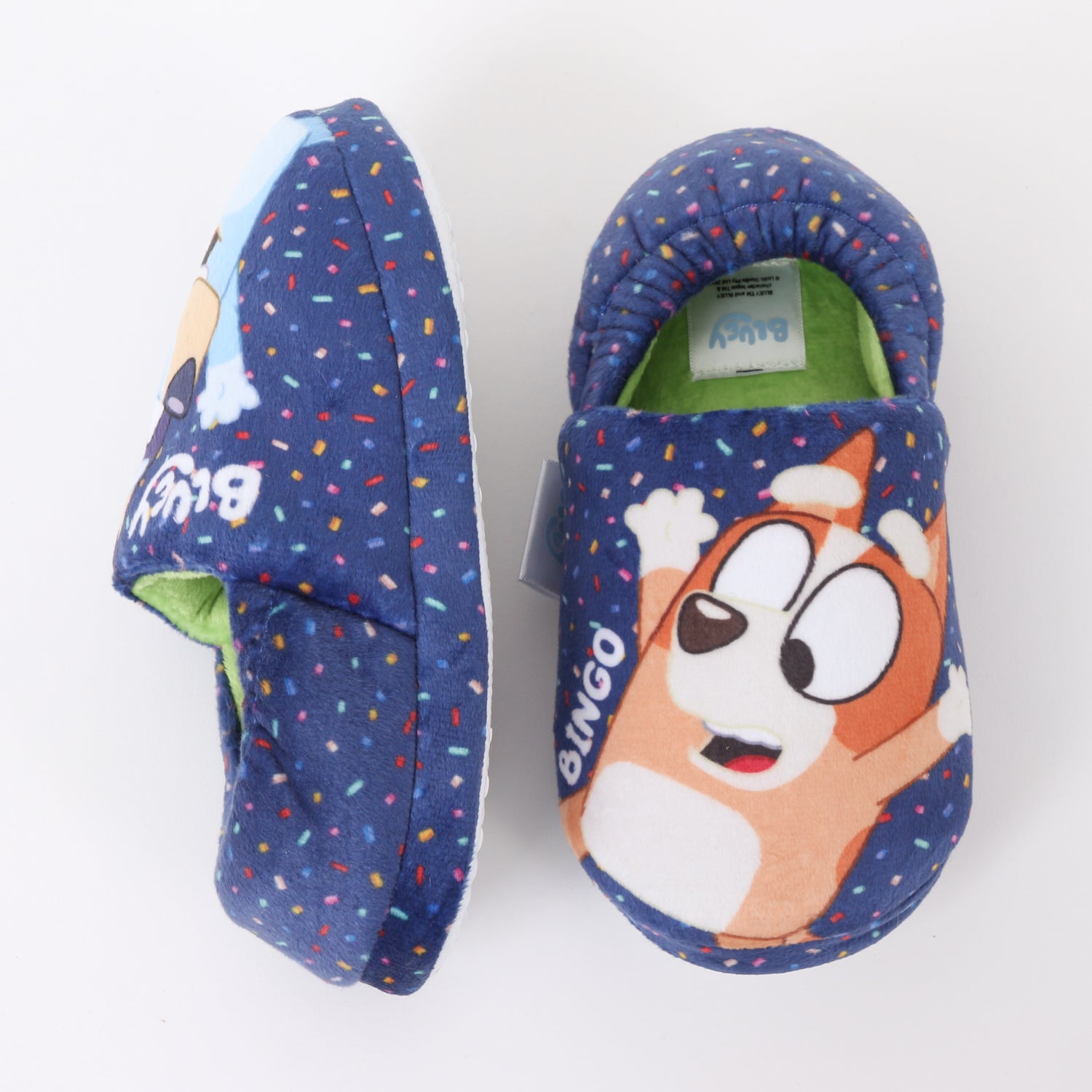 Pantufla Niño Puntos Azul Bingo & Bluey - Pantuflas Chile | The Brands Club cl