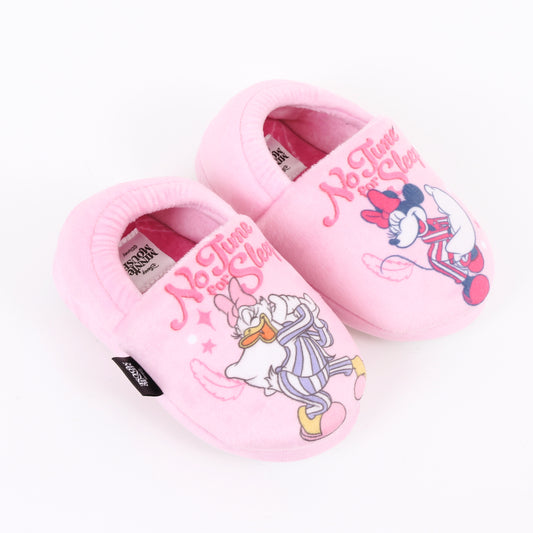 Pantufla Niña No time For Sleep Minnie Rosado Disney - Pantuflas Chile | The Brands Club cl