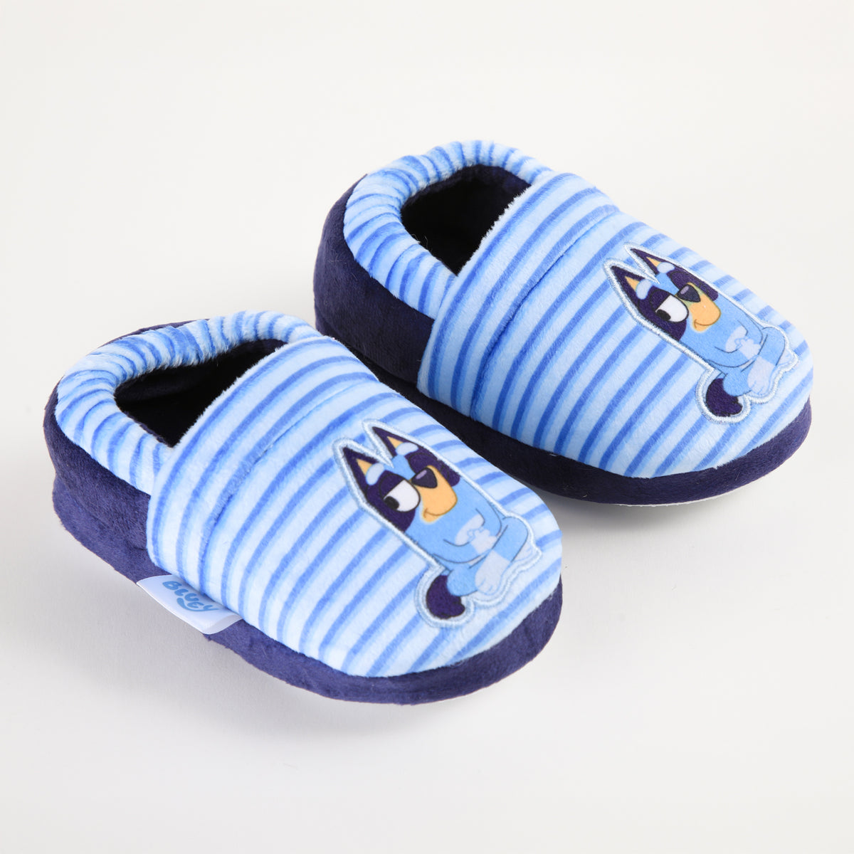 Pantufla Niño Bluey Listado Celeste - Pantuflas Chile | The Brands Club cl