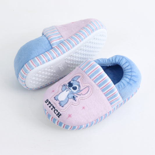 Pantufla Niña Lilo & Stitch Disney Listado Angel Celeste - Pantuflas Chile | The Brands Club cl