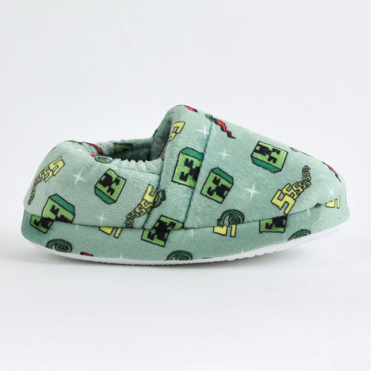 Pantufla Niño Minecraft Creepers Verde - Pantuflas Chile | The Brands Club cl