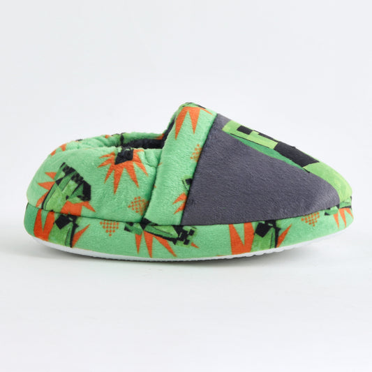 Pantufla Niño Minecraft Full Print Creeper Verde - Pantuflas Chile | The Brands Club cl