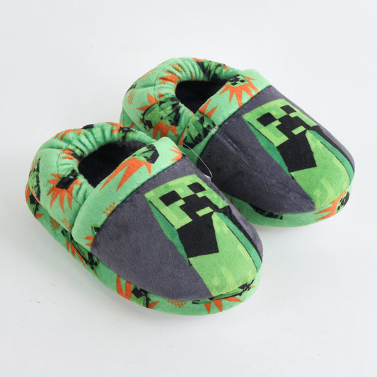 Pantufla Niño Minecraft Full Print Creeper Verde - Pantuflas Chile | The Brands Club cl
