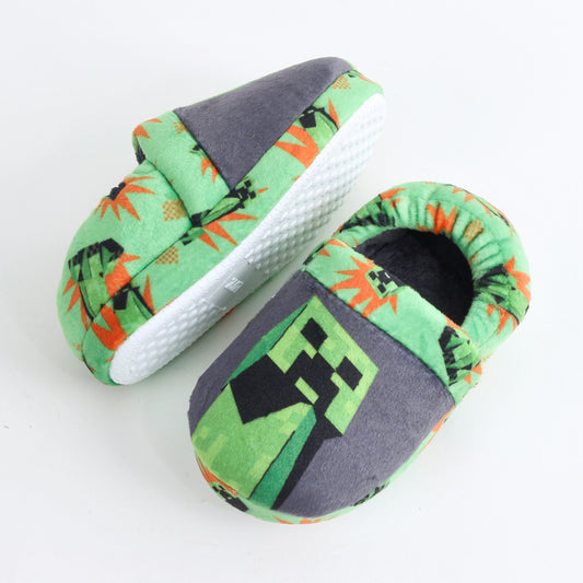 Pantufla Niño Minecraft Full Print Creeper Verde - Pantuflas Chile | The Brands Club cl