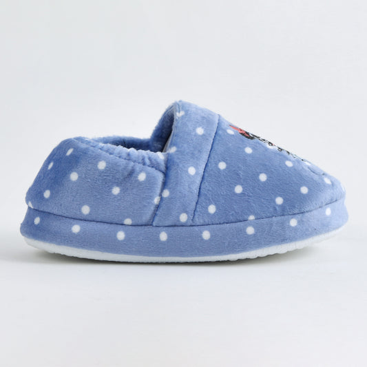 Pantufla Niña Minnie Disney Lunares Azul - Pantuflas Chile | The Brands Club cl