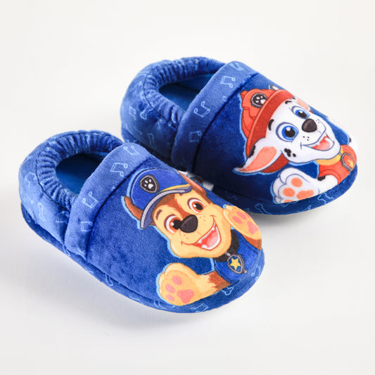 Pantufla Niño Paw Patrol Chase y Marshalll Azul - Pantuflas Chile | The Brands Club cl