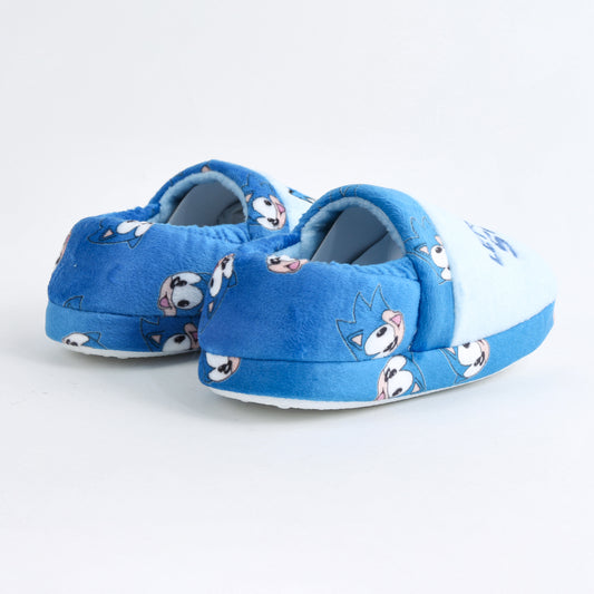 Pantufla Niño Sonic Lets Go Celeste - Pantuflas Chile | The Brands Club cl
