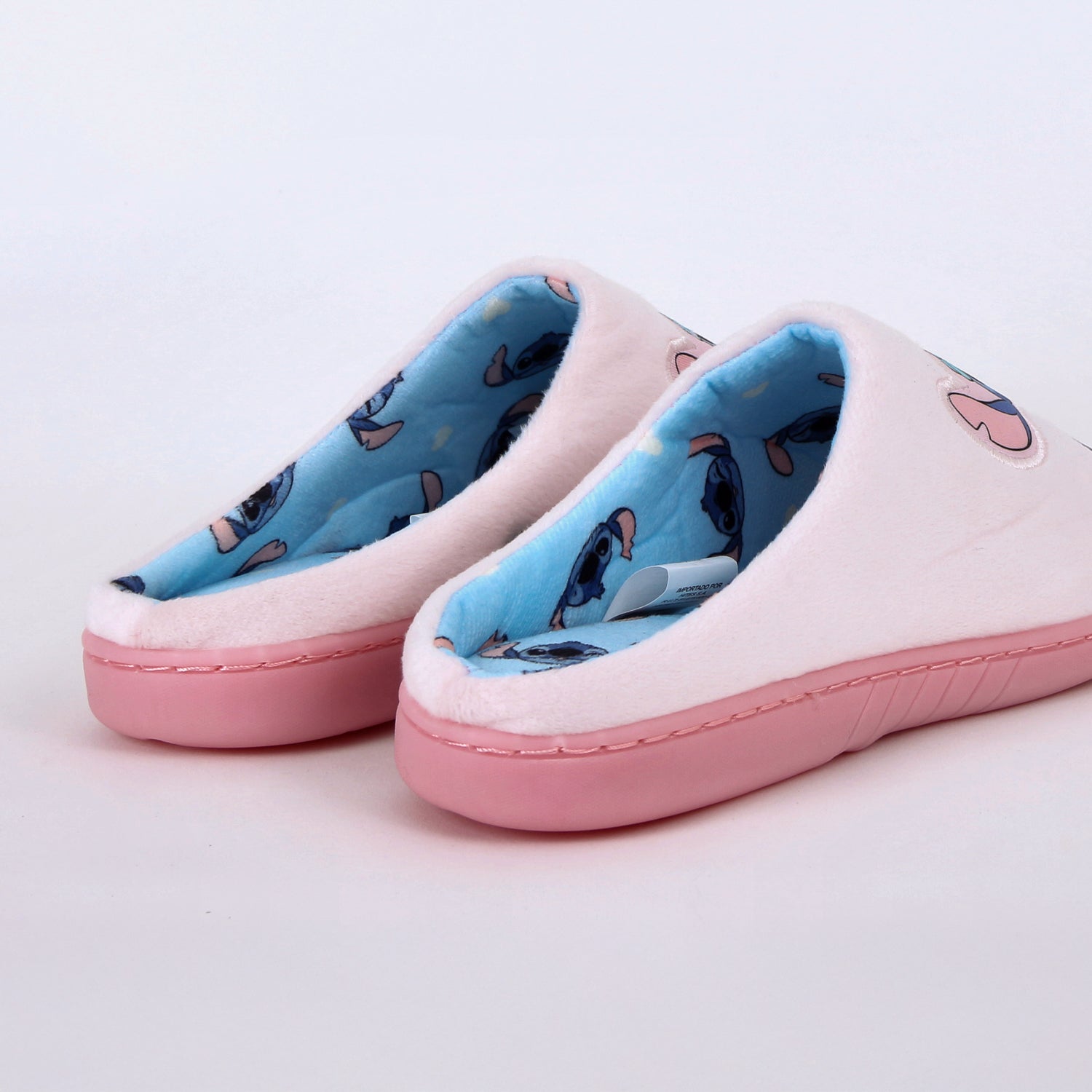 Pantufla Mujer Lilo & Stitch Disney Sentado Rosado
